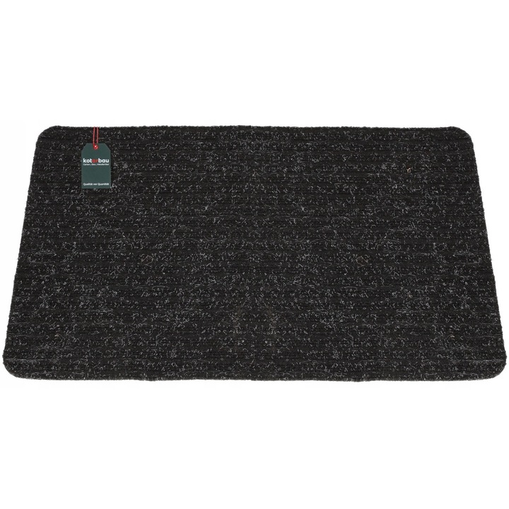 Входна изтривалка, Черна, 60 см