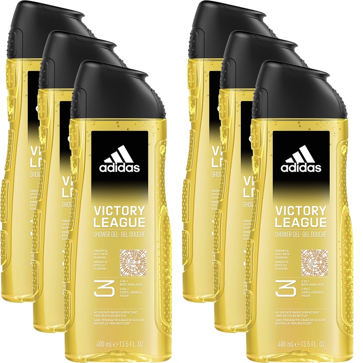 Adidas Victory League 3in1 férfi tusfürdő 6x400 ml