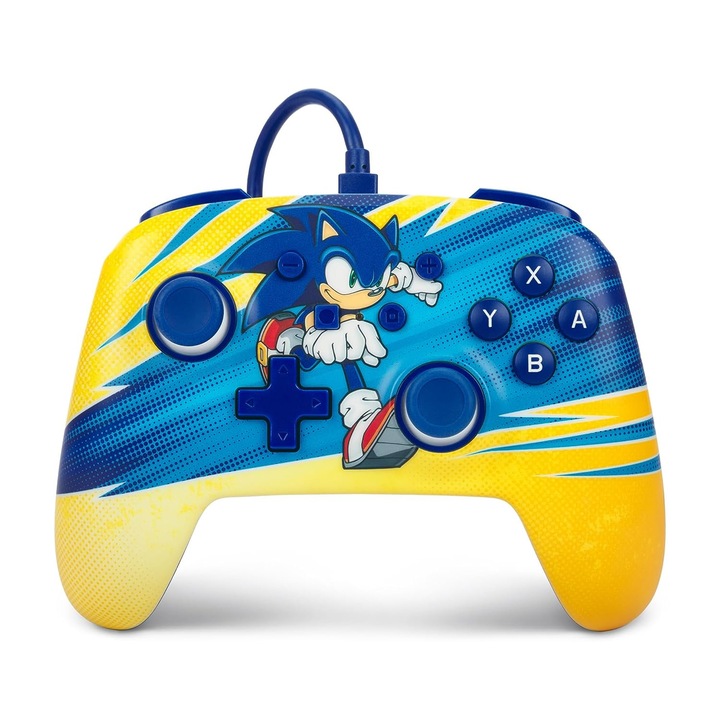 Controller cu fir PowerA Enhanced Wired, Nintendo Switch/OLED, Sonic Boost