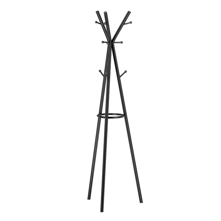 Закачалка Mark Adler Host 3.0,9 hangers, Вертикална, Индустриален дизайн, Метална, Черен, 182 см