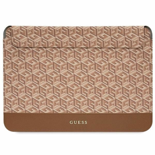 Husa Guess GCube Stripes compatibila cu laptop 14 inch Brown