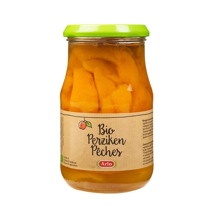 Compot Piersici Felii Arlo 350gr BIO