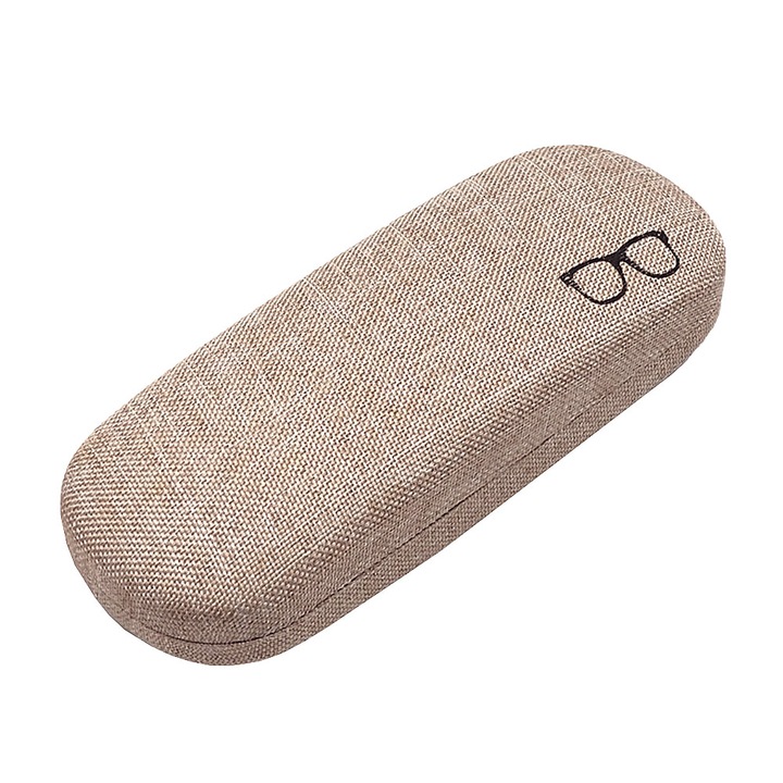 Toc Ochelari, Textil, Usor, Modern si Elegant, Magnetic Close, Materiale Premium, Cusaturi fine, Nude