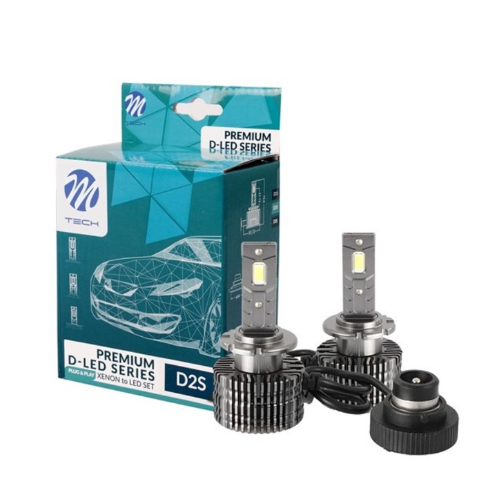 LED Комплект, M-Tech, 12V, D2S, 35W, Plug&Play, LZXD2S, 2бр