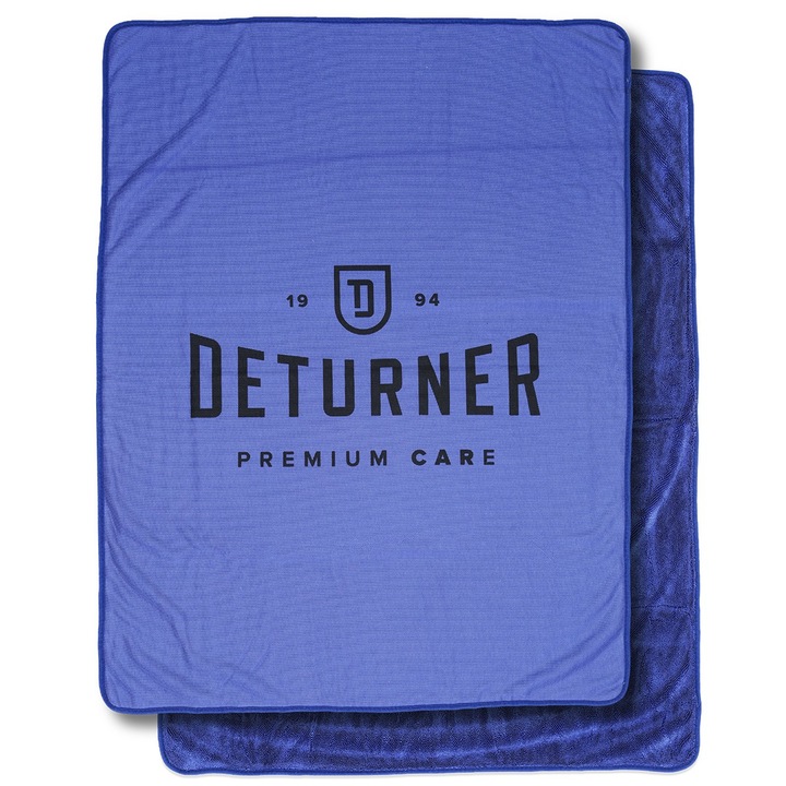 Prosop de uscare auto, Deturner, 70x90cm, 600gsm, Albastru
