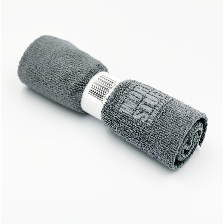 Деликатна кърпа за почистване на автомобили, WORK STUFF, 40x40cm, 320gsm, сива