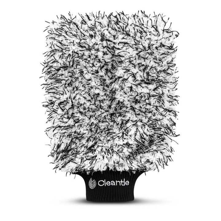 Ръкавица за автомивка Cleantle Teddy Bear, микрофибърна, сива