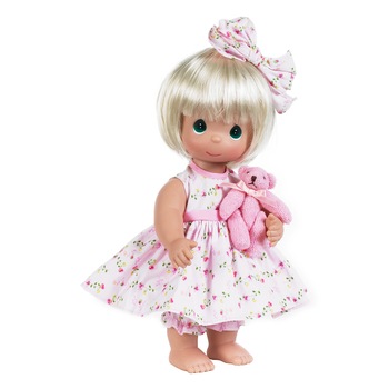 Papusa decor, Fericire in picioarele goale - blonda, 31 cm - Precious Moments Papusa decor, Fericire in picioarele goale - blonda, 31 cm - Precious Moments