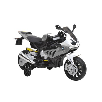 Motocicleta cu acumulatori pentru copii BMW S1000RR GREY, 12 V / 7 Ah / 2x 35 W, gri Motocicleta cu acumulatori pentru copii BMW S1000RR GREY, 12 V / 7 Ah / 2x 35 W, gri