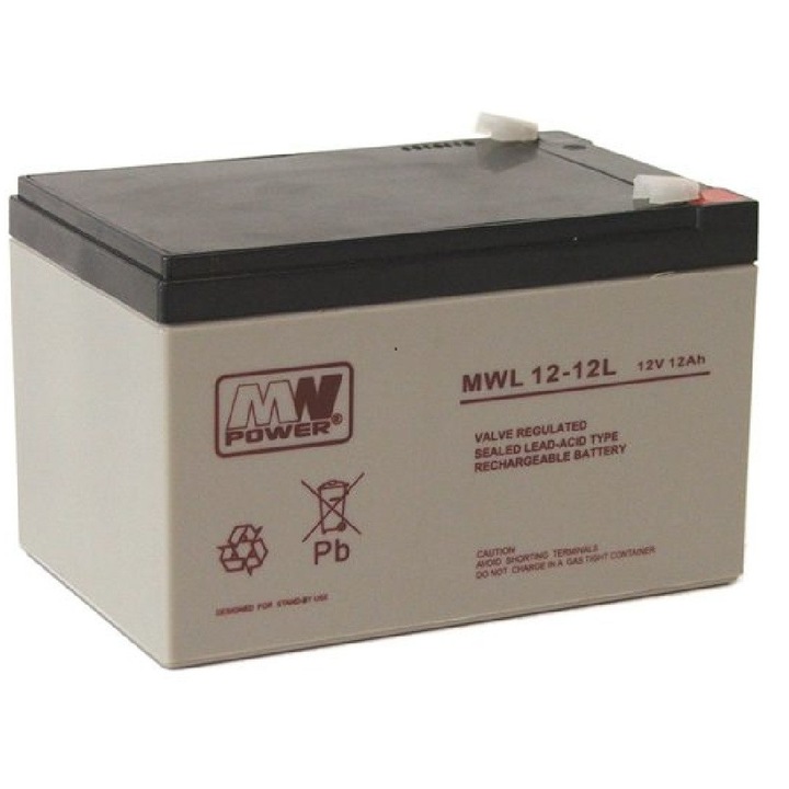 Оловна акумулаторна батерия MWL 12V, 12Ah