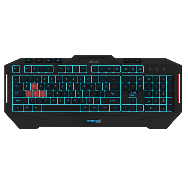 Tastatura gaming Asus Cerberus MKII, Negru