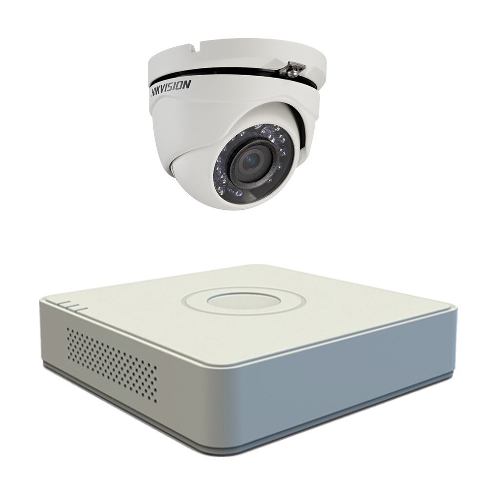 Kit supraveghere video Hikvision 1 camera TurboHD 1MP