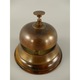 Clopotel sonerie pentru receptie hotel din alama, baza lemn lustruit, D 10x 12 cm