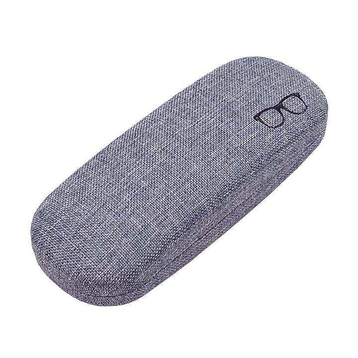 Szemüvegtok, Textil, Könnyű, Modern és Elegáns, Mágneses záródás, Prémium anyagok, Finom varrás, Kék