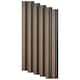 Set 5 panouri decorative, riflaj, polimer rigid, Naimeed D5489, 270x12x1cm, Maro
