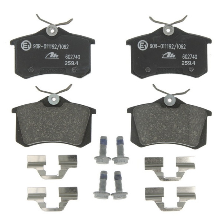 Set 4 placute de frana spate, compatibil cu DS DS 3, CITROEN C3 II, C3 PICASSO, C4, C4 CACTUS, C4 I, DS3, FIAT SCUDO 1.0-2.0D 05.86