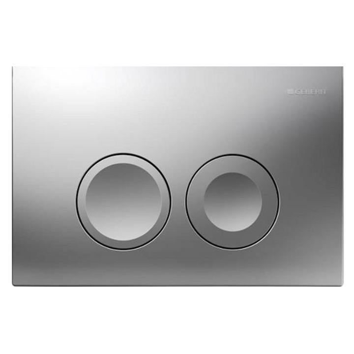 Clapeta dubla actionare Geberit Delta 25, crom mat
