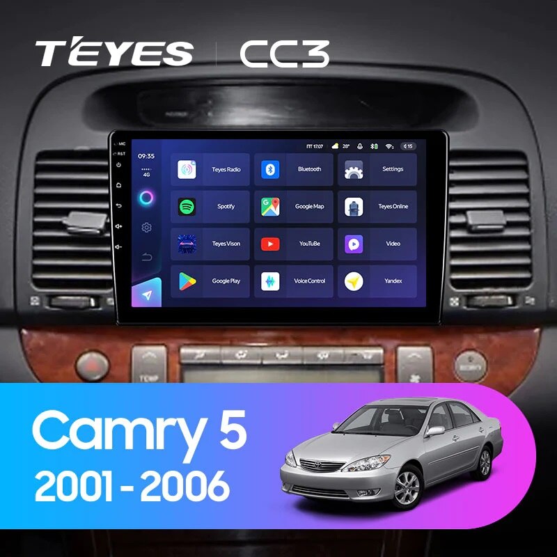 Navigatie Auto Teyes CC3L Toyota Camry 5 2001-2006 4+64GB 9