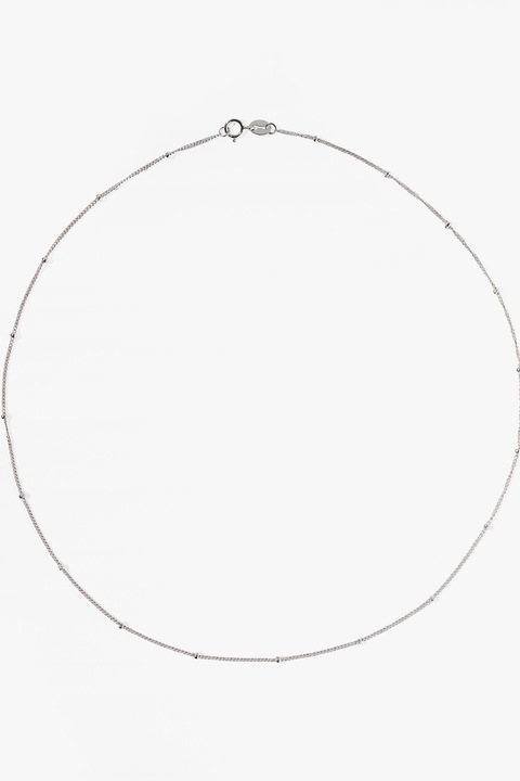 Colier din argint Ortier Simple Round, lungime 40 cm