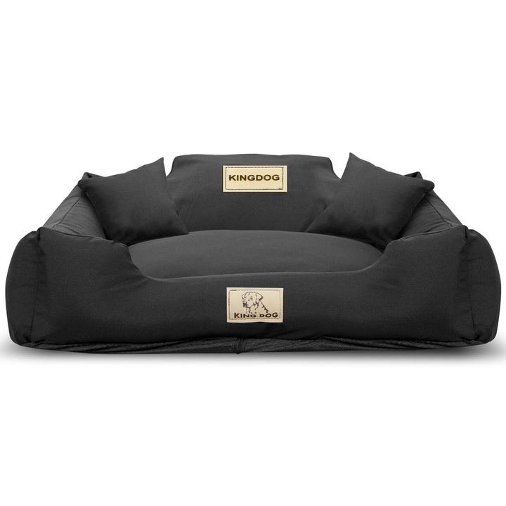 Pat Pentru Caine, Edanti, Antiderapant, Demontabil, Kingdog, 75X65 Cm, Negru