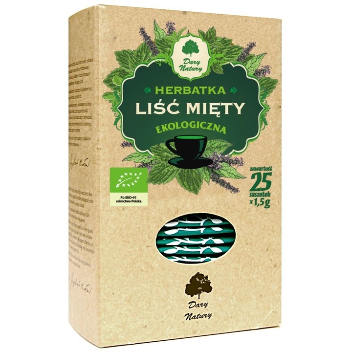 Bio mentalevél tea (25 x 1,5 g) 37,5 g Dary Natury