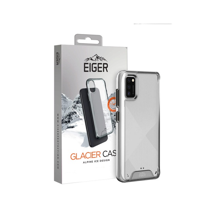 Калъф Eiger Glacier, съвместим с Samsung Galaxy A41, прозрачен