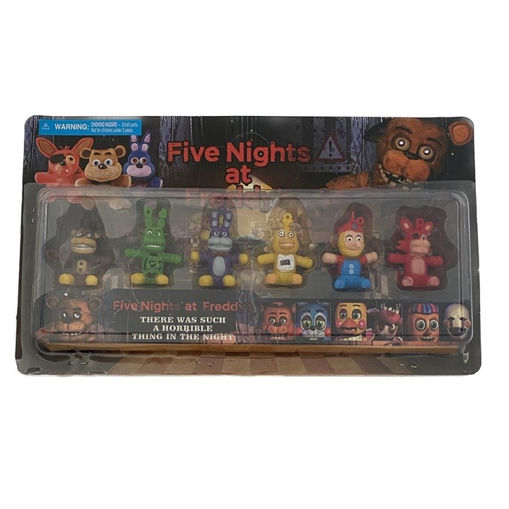 6 darabos szett Five Nights at Freddy figurái, 5,5 cm, többszínű, Toyska®