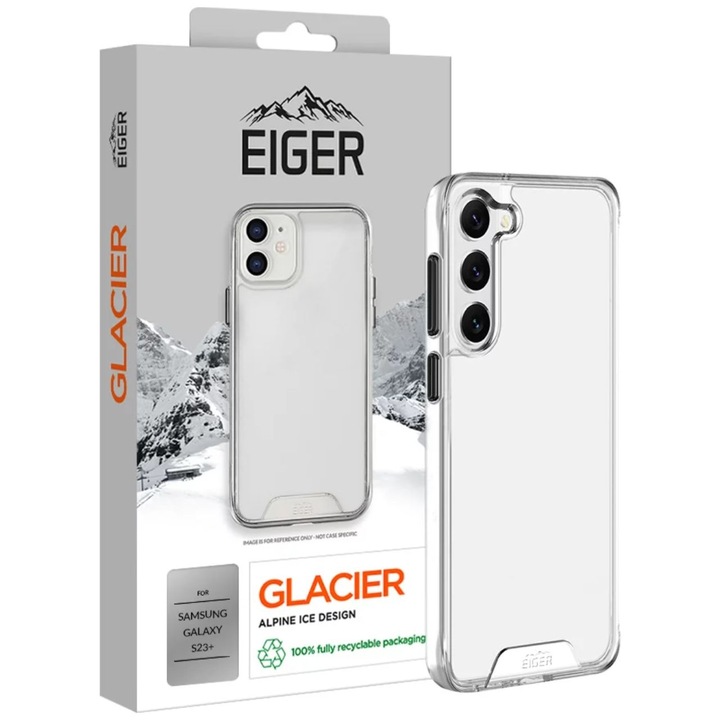 Husa Eiger Glacier Case compatibila cu Samsung Galaxy S23 Plus Clear