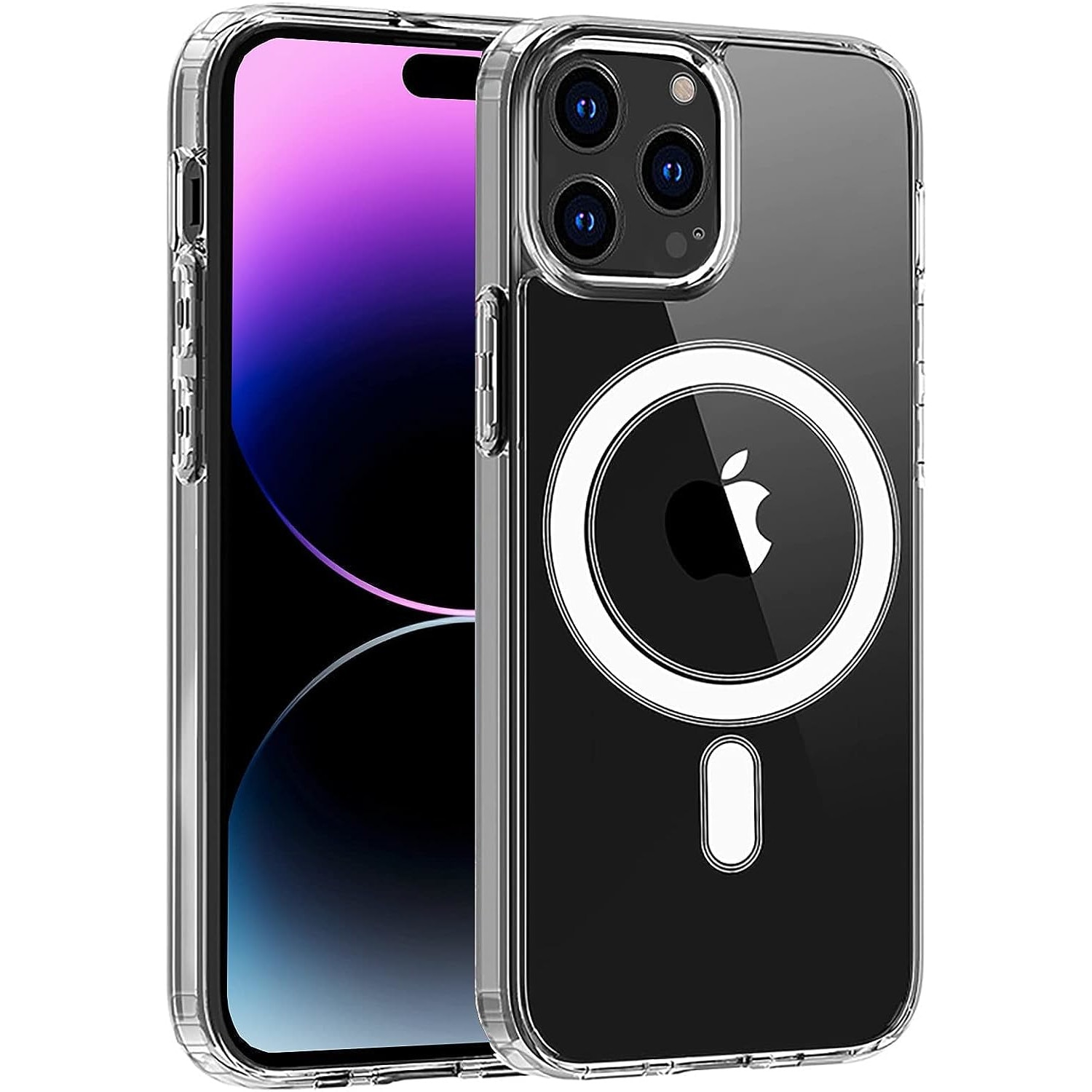 Husa pentru iPhone 14 Pro ZAFIT®, cu incarcare Magsafe, Silicon, Transparenta