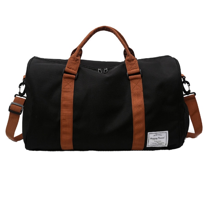 Пътна чанта, GOGOU®, за пътуване, бизнес пътувания, къмпинг, 48x28x26CM, Черна