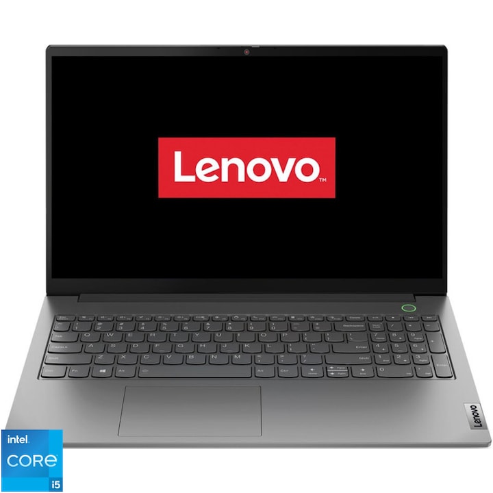 Laptop Lenovo ThinkBook 15 G4 IAP cu procesor Intel® Core™ i5-1235U pana la 4.40 GHz, 10 nuclee, 15.6", Full HD, IPS, 16GB DDR4, SSD 1TB NVME, Intel UHD Graphics, No Os, Mineral Grey