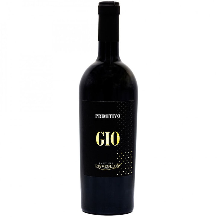 Vin Rosu Cantine Risveglio Gio, Primitivo, Sec, 0.75l