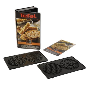 Set placi Tefal XA800712 pentru cookie-uri bricelet, 2 placi+carte de bucate, Negru Set placi Tefal XA800712 pentru cookie-uri bricelet, 2 placi+carte de bucate, Negru