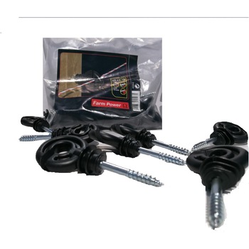 Izolatori fir gard electric 25buc/ punga, cu suport de 5mm Izolatori fir gard electric 25buc/ punga, cu suport de 5mm