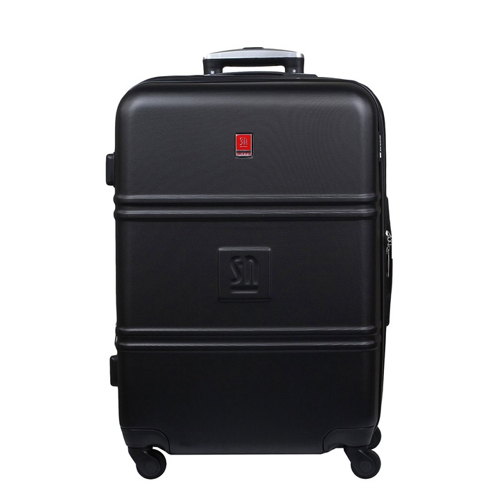 Troler, Słoń Torbalski, ABS, 70 l, Negru