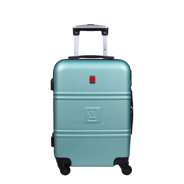 Troler, Słoń Torbalski, ABS, 32l, Verde menta