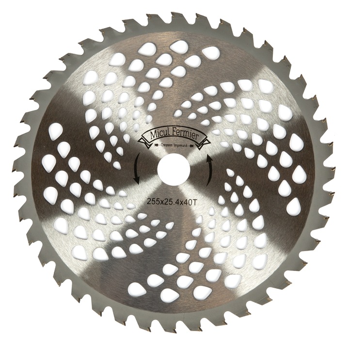 Tárcsa kaszákhoz Micul Fermier, 40T Vidia, 255 x 25,4 x 1 mm