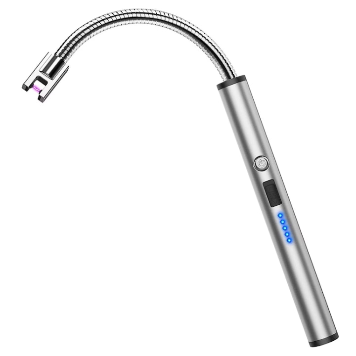 Aprinzator electric cu arc si gat lung flexibil ideal aprindere lumanari aragaz cuptor semineu anti vant