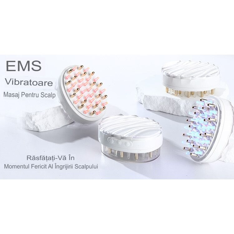 Уред за масаж на лице, SWISSPN, лазерна терапия с електрически гребен ...