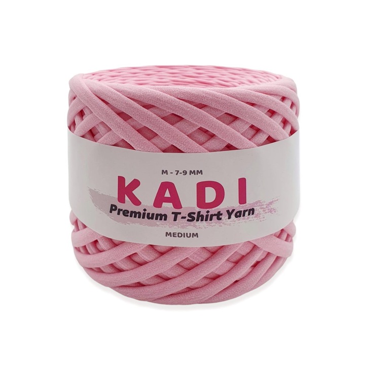 Szalag típusú horgolt cérna KaDi M 7-9mm – Pink