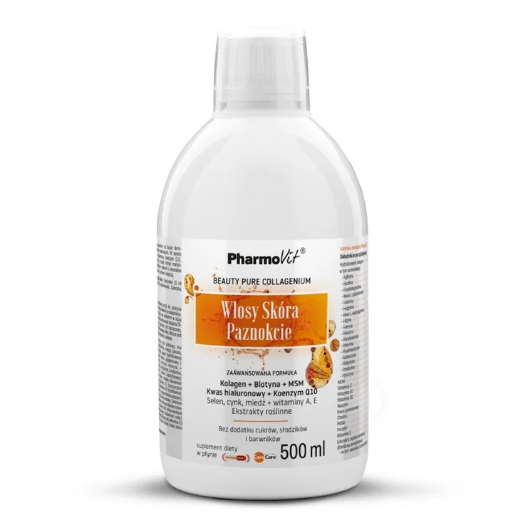 Colagen hidrolizat cu vitamine si coenzima Q10 500 ml PHARMOVIT