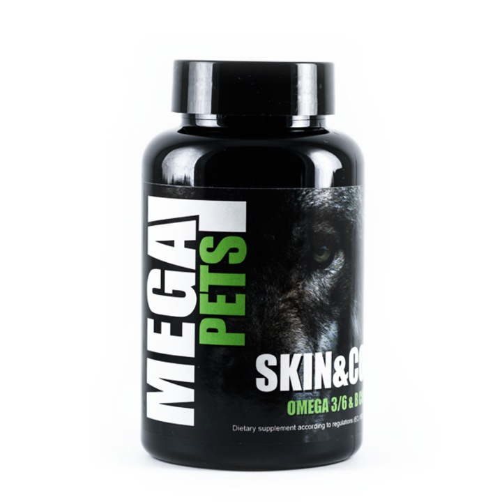 Supliment alimentar caini/pisici, Mega Pets, Omega 3/6/Complex B, 50 tablete