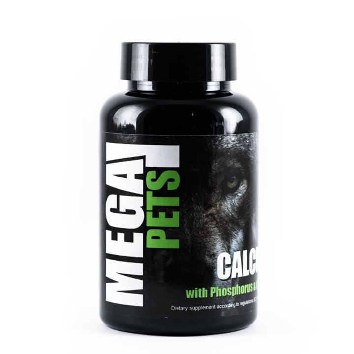 Хранителна добавка Mega Pets Calcium калций за кучета и котки, 40 ...
