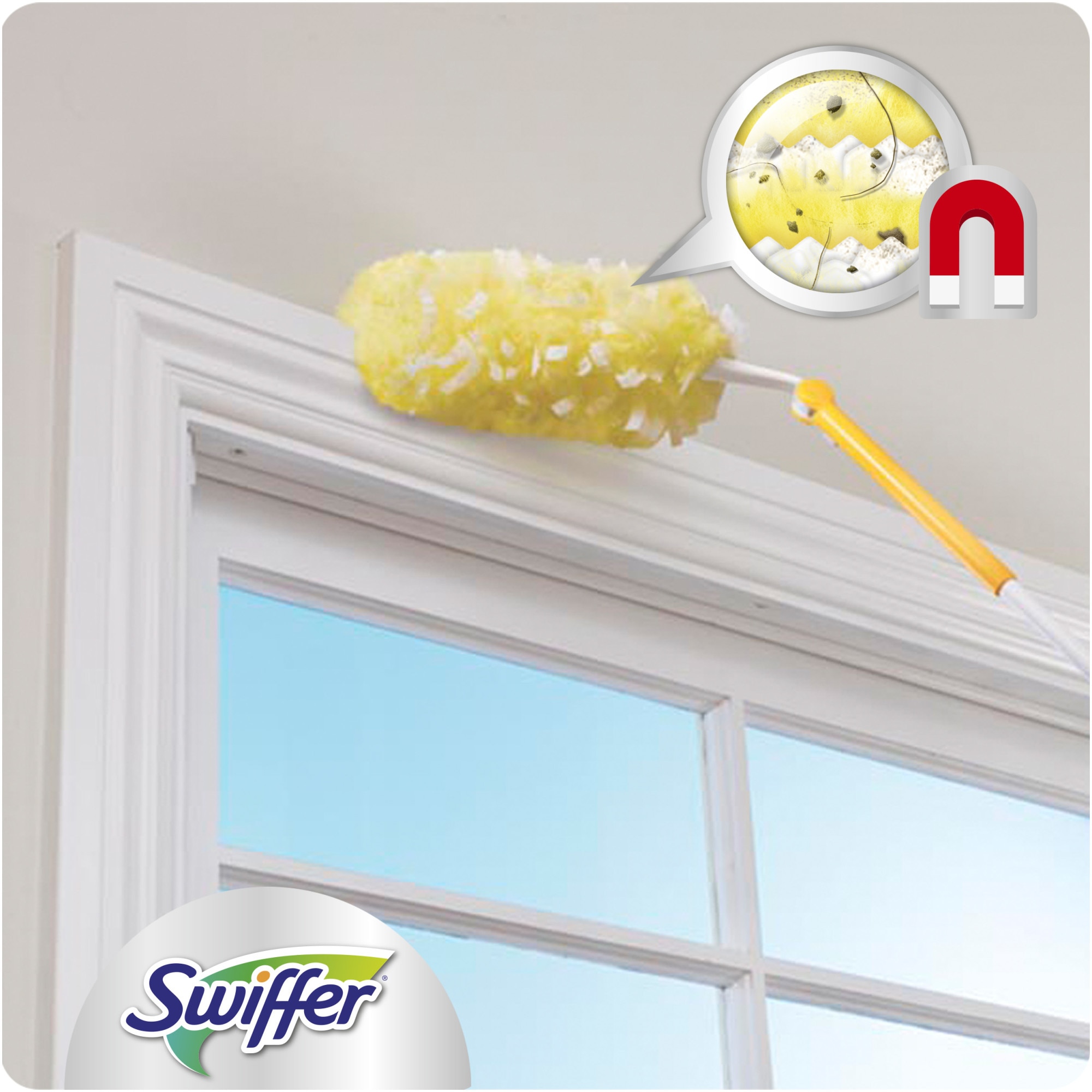 SWIFFER четка за почистване на прах, Duster kit, Къса дръжка 1