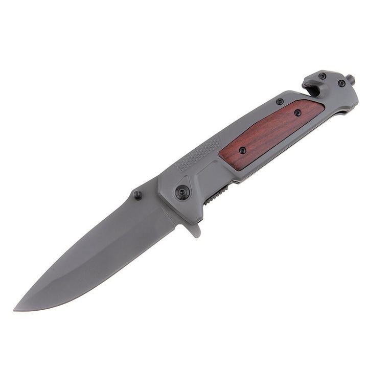 Briceag de vanatoare DEPOX®, Major Assault, otel inoxidabil, 23 cm, argintiu