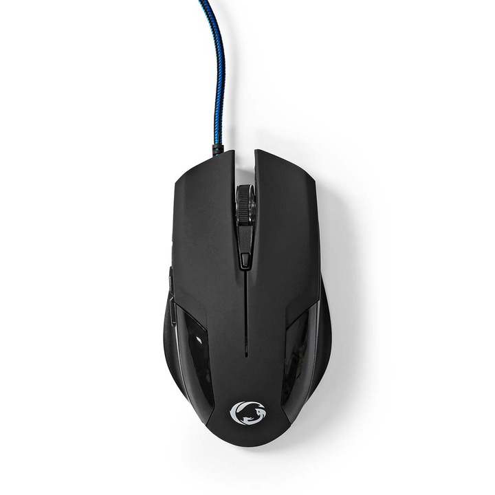 Gaming Mouse, Vezetékes, DPI_ 1200 / 2400 / 4800 / 7200 dpi, Állítható DPI, Gombok száma: 6, Programozható gombok, Jobbkezes, 1.50 m, Világítás Nélkül