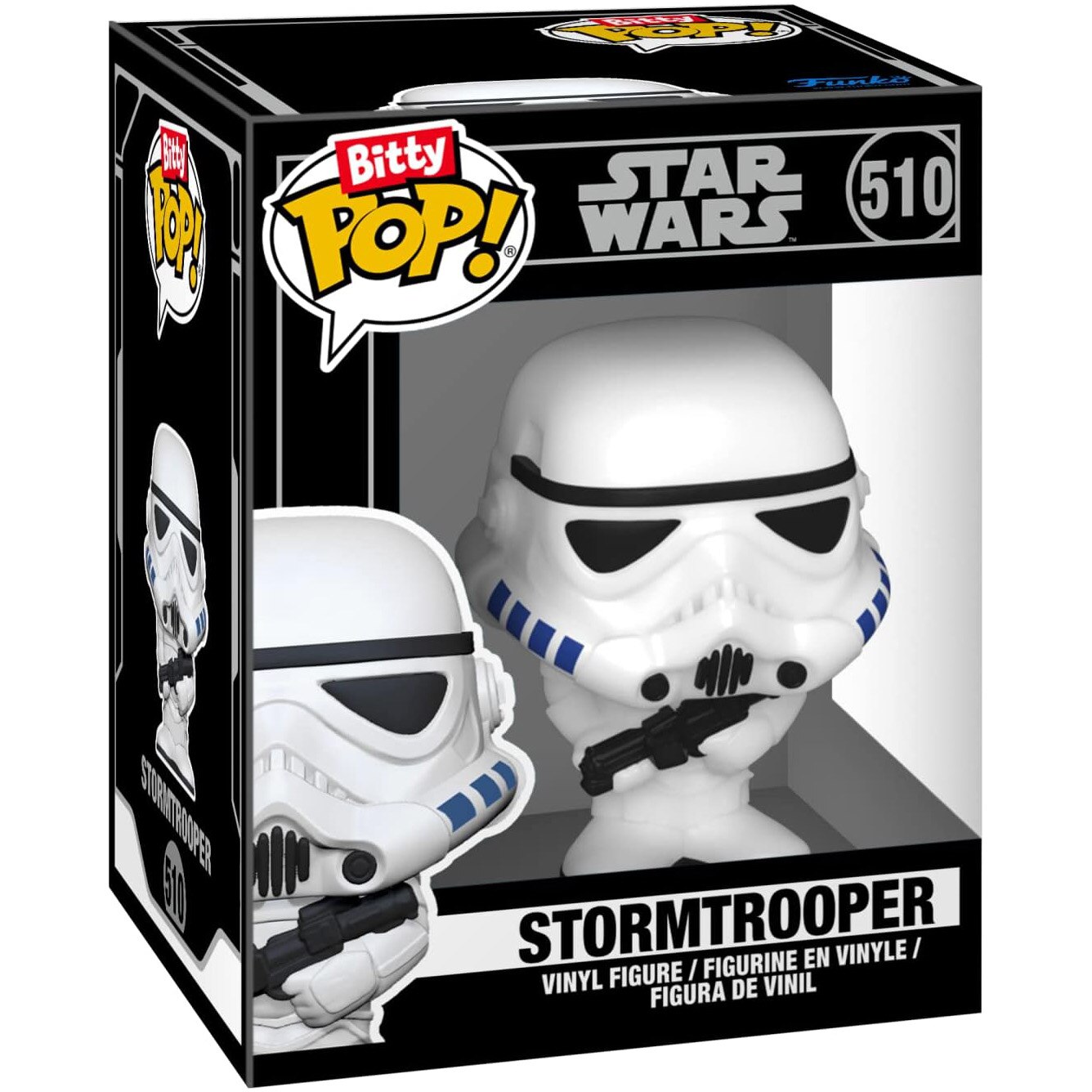 Funko Bitty Pop! Stormtrooper Chrome #296 - Star Wars - Rare - 1/6 - Descellé