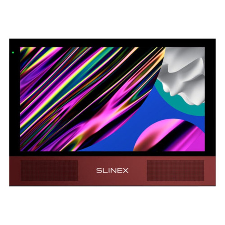 Slinex Sonik 10 videó kaputelefon beltéri egység 10″ IPS 16:9 kijelző monitor, fekete/marsala