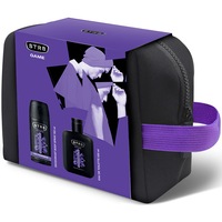 Set cadou STR8 Game: Apa de toaleta 100ml + Deodorant spray pentru corp, 150 ml + Borseta cadou