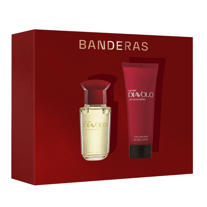 Set cadou ANTONIO BANDERAS DIAVOLO: Apa de toaleta 50ml + Balsam dupa ras 75ml